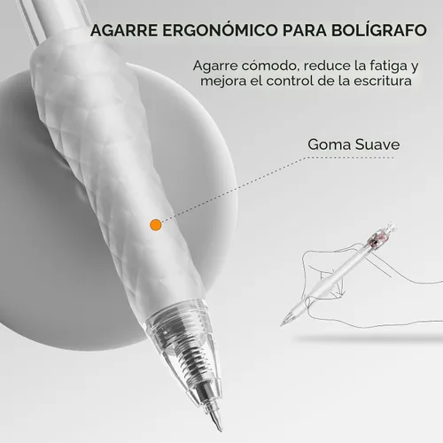 Miniatura 5 de 8 piezas de bolígrafos de gel - 0.7mm de punto fino de escritura suave con tinta negra giratoria - Bolígrafos de gel de secado rápido de agarre