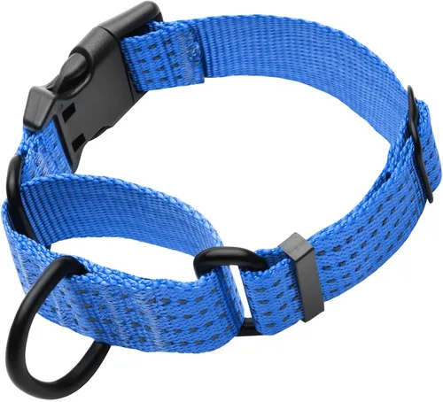 Collar Martingale para Entrenamiento de Perros. Collares Reflectantes Ajustables para Perros con Hebilla - SIN Tirones - Previene que se Escapen,
