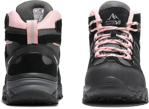 Miniatura 9 de NORTIV 8 Botas de senderismo impermeables para mujer, para exteriores, senderismo, camping, botas de búsqueda