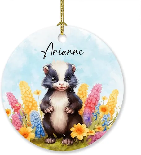 Miniatura 8 de Adorno de elefante de Navidad 2025, lindo adorno de elefante personalizado para árbol de Navidad, adornos de elefantes florales para bebés, regalos
