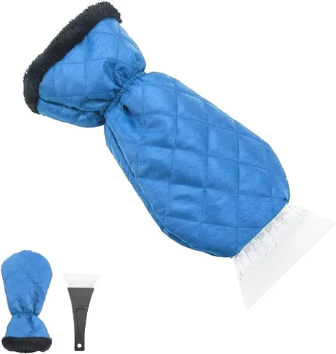 Miniatura 9 de Fekey&JF - Guante raspador de hielo para coche, removedor de nieve impermeable, guantes raspadores de nieve con acolchado cálido y agarre cómodo