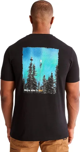 Miniatura 3 de Timberland PRO Camiseta de manga corta con estampado de luces del norte Hw