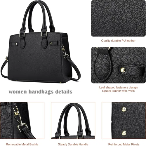 Miniatura 6 de Carteras y bolsos para mujer, bolso de mano de moda con asa superior