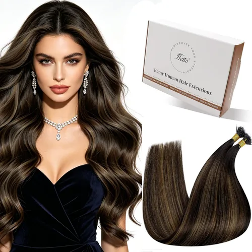Miniatura 60 de 【Descuento】Hetto - Extensiones de cabello con cinta adhesiva, 40g, extensiones de cabello humano, color rubio ceniza oscuro degradado a rubio medio