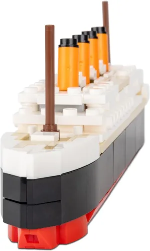 Miniatura 6 de Brick Loot Titanic - Juego de construcción – Kit de modelo de barco compatible con LEGO de 217 piezas, mini ladrillos de bricolaje 3D rompecabezas