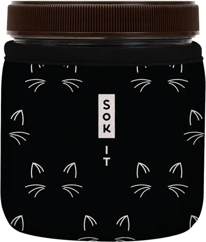 Miniatura 206 de Sok It IceCreamSok - Funda de neopreno aislada (flores abstractas, pintas de helado cónicas)