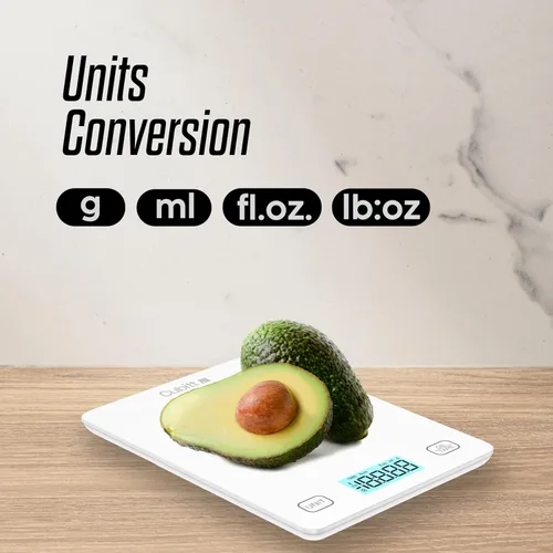 Miniatura 6 de CUBITT Báscula inteligente de cocina, báscula de alimentos Bluetooth con calculadora nutricional para ceto, macro y calorías, gramos digitales