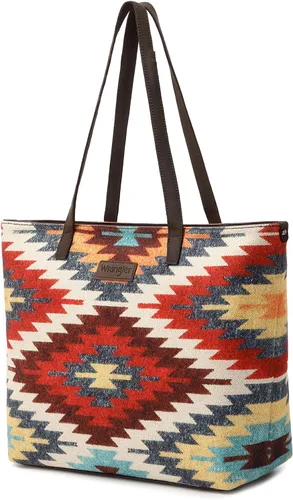 Miniatura 3 de Wrangler Tote Purse Bag Aztec Canvas Shoulder Bags