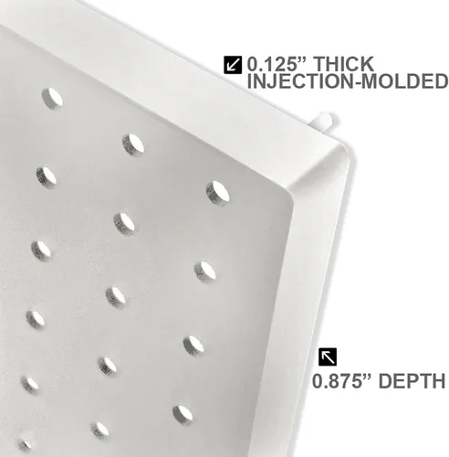 Miniatura 6 de Azar organizador para habitación con panel perforado Blanco