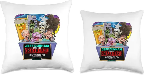 Miniatura 3 de JEFF DUNHAM Bismarck, ND (2023) - Almohada de 16 x 16 pulgadas, multicolor