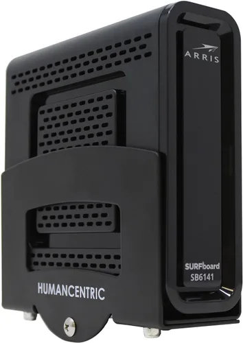 HumanCentric Soporte para caja de cable y módem, soporte de pared ajustable para dispositivos pequeños y anchos, cajas de cable, módems,