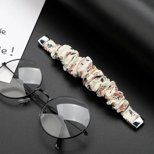 Miniatura 4 de Correas elásticas compatibles con Fitbit Luxe Bands, pulsera elástica de tela suave de repuesto para Fitbit Luxe Fitness Tracker, pequeña/grande