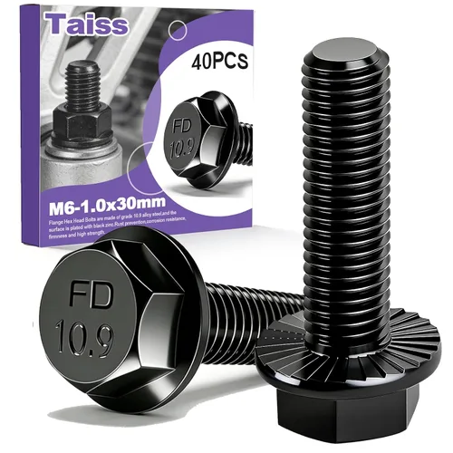 Miniatura 8 de Taiss Surtido de pernos hexagonales y tuercas 1/4-20,5/16-18,3/8-16,1/2-13(1/2" a 2-1/2") Kit de surtido de tuercas y pernos de acero inoxidable 304