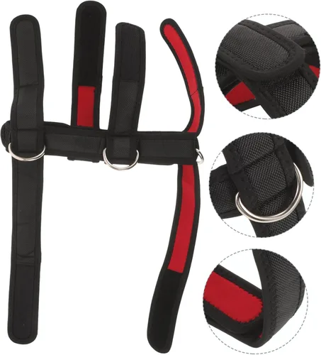 Miniatura 8 de Arnés de cabeza ajustable para fortalecer los músculos del cuello y mejorar la postura, ejercitador portátil para entrenamiento y rehabilitación