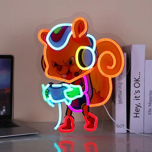Miniatura 23 de Adorable letrero de neón de helado LED para decoración de pared, luz USB y batería para habitación de niños, dormitorio, sala de juegos, regalo