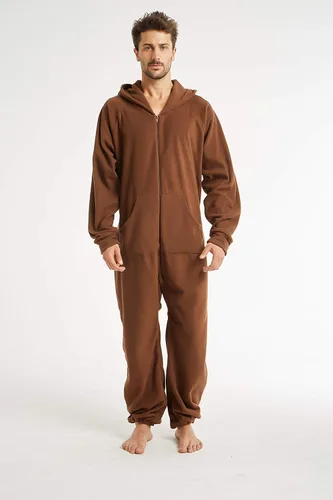 Miniatura 3 de XMASCOMING Pijama enterizo de una pieza para mujer y hombre con capucha y forro polar