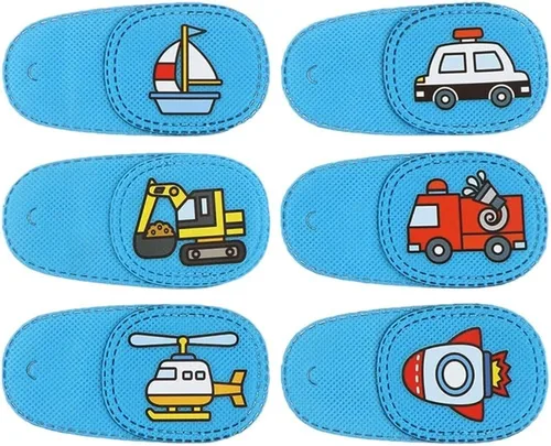 Miniatura 10 de 6 parches para ojos para niños, parche de ojo de gato rosa suave, para oclusión médica, reutilizable, sobre lentes para ojos perezosos, ambliopía