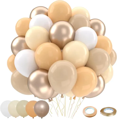 Miniatura 13 de Patimate Juego de globos de confeti negro y dorado, kit de 50 piezas de globos de látex de confeti metálico dorado negro y blanco de 12 pulgadas
