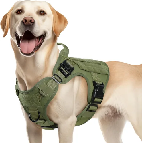 Miniatura 31 de rabbitgoo - Arnés táctico para perros pequeños, arnés resistente para mascotas con asa, chaleco de servicio sin tirones para razas pequeñas, chaleco