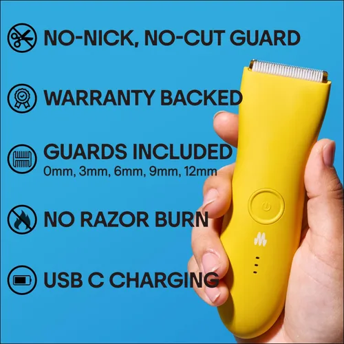 Miniatura 2 de MERIDIAN The Trimmer Premium - Recortadora de vello corporal y afeitadora eléctrica para hombres y mujeres para vello púbico, pecho, piernas y línea