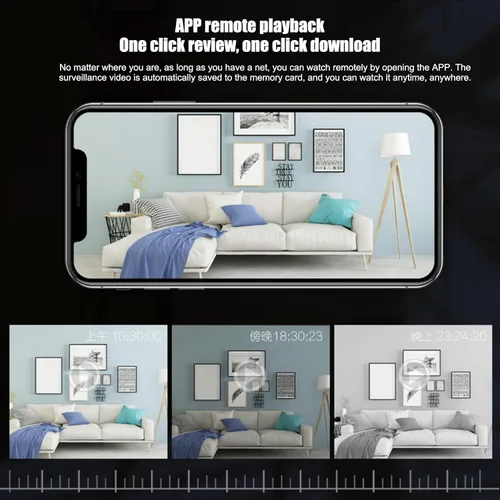 Miniatura 4 de Mini cámara, 1080 p Full HD Smart Cam teléfono celular aplicación de detección de movimiento cámara grabadora de video cámara IP para seguridad