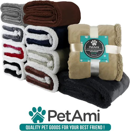 Miniatura 9 de PetAmi Manta para perros pequeños y medianos, manta de cama para mascotas, gatos, cachorros, gatitos, funda de vellón para muebles, protector