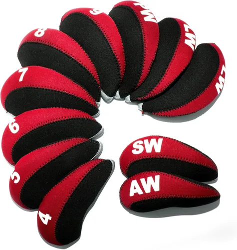 Miniatura 11 de Fundas de Hierro de Golf para Palos de Golf Juego de Fundas de Hierro de Golf de Neopreno 11pcs/10pcs Fundas para Cabezas de Hierro de Golf Fundas