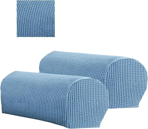 Miniatura 17 de 2 fundas de poliéster para reposabrazos de sofá, funda para sillón, fundas antipolvo, protector de muebles suave y cómodo para sofá, silla reclinable