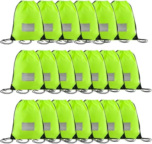 Miniatura 68 de CODOBON Paquete de 20 bolsas con cordón, mochila de cuerda de dibujo a granel, bolsa de bricolaje para gimnasio, deportes, bolsa para mujeres
