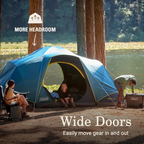 Miniatura 6 de Coleman Tienda de campaña Skydome para 4/6/8/10 personas con lluvia, configuración de 5 minutos, bloquea el 90% de la luz solar, un 20% más
