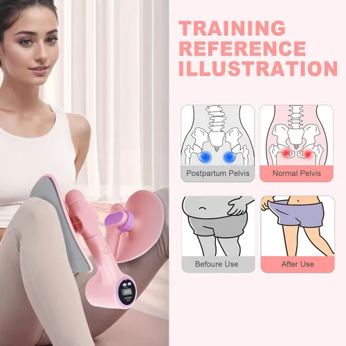 Miniatura 7 de Maestro de muslo, entrenador muscular del suelo pélvico para mujeres, entrenador Kegel para rehabilitación posparto con pantalla LED