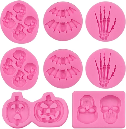 Miniatura 9 de Rainmae 6 moldes de silicona para pastel de copo de nieve de Navidad, copos de nieve 3D, herramientas de decoración de cupcakes de invierno
