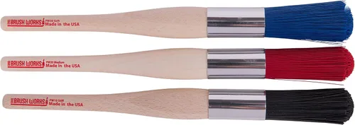 Miniatura 3 de Ohio Brush Works, Cepillo de limpieza de piezas, hecho a mano en los Estados Unidos, uso doméstico y automático, mango de madera ergonómica sólida
