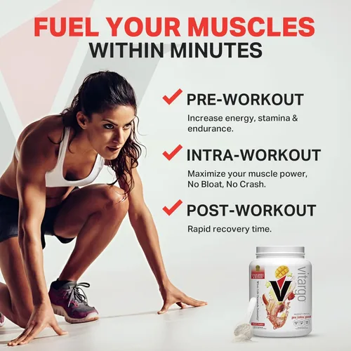 Miniatura 4 de Vitargo Polvo de Carbohidratos Alimenta el Glucógeno Muscular 2 Veces Más Rápido 4.4 LB Mango Polvo Pre Entrenamiento y Post Entrenamiento