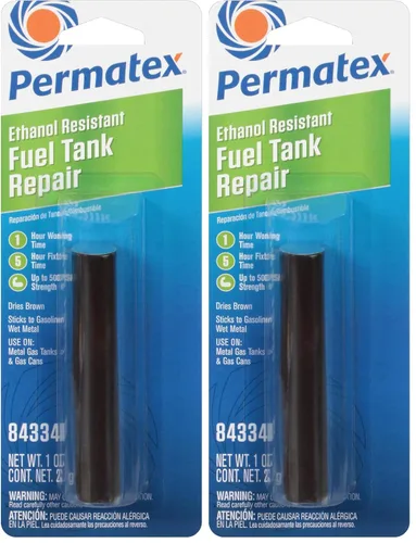 Miniatura 2 de Permatex 84334 Varilla de reparación de tanque de combustible con epoxi - 1 oz., Negra