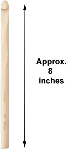 Miniatura 2 de ChiaoGoo Agujas de tejer Gancho de ganchillo Bambú Tamaño Natural US H (0.197 in) 1022-H con soporte para puntadas
