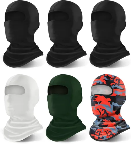 Miniatura 27 de YESLIFE Pasamontañas de esquí para hombres, máscara facial de verano para cascos de motocicleta, accesorios de motocross, polaina de cuello, bandanas
