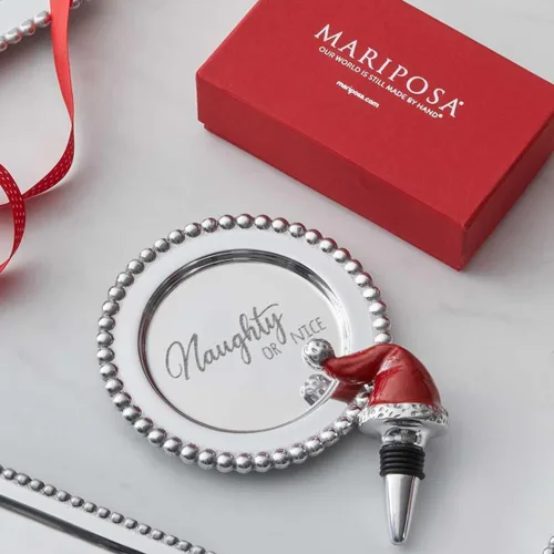 Miniatura 2 de MARIPOSA TAPÓN DE BOTELLA DE SOMBRERO SANTA ROJO ROJO BRILLANTE BARWARE Tapones y juegos de botellas SANDCAST ALUMINIO RECICLADO HECHO A