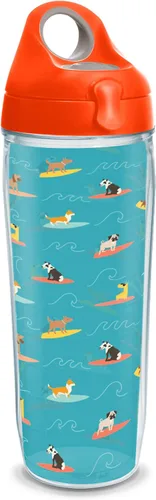 Miniatura 12 de Tervis Vaso aislado de doble pared Surf Dogs hecho en Estados Unidos mantiene las bebidas frías y calientes, 16 onzas, clásico