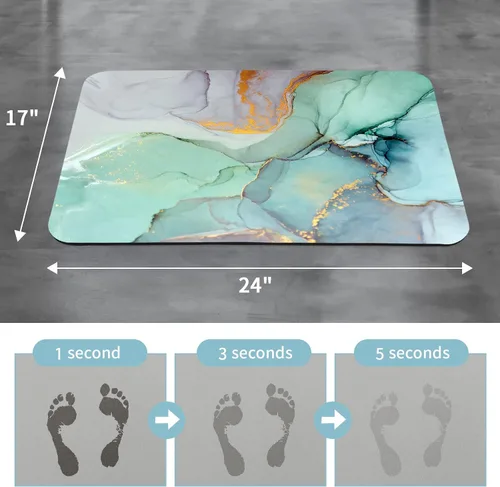 Miniatura 5 de Gibelle Alfombra de baño antideslizante, juego de baño con cortina de ducha, alfombra y accesorios, cortina de baño de 72 pulgadas de ancho x 78