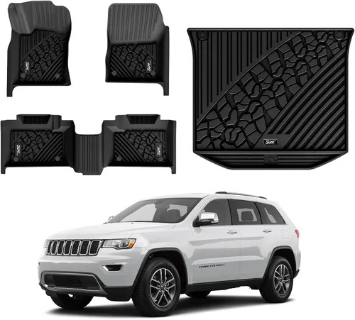 Miniatura 11 de 3W Alfombrillas de Piso Compatibles con Jeep Grand Cherokee 2016-2021/ Grand Cherokee WK 2022 2023/ Dodge Durango 2016-2021