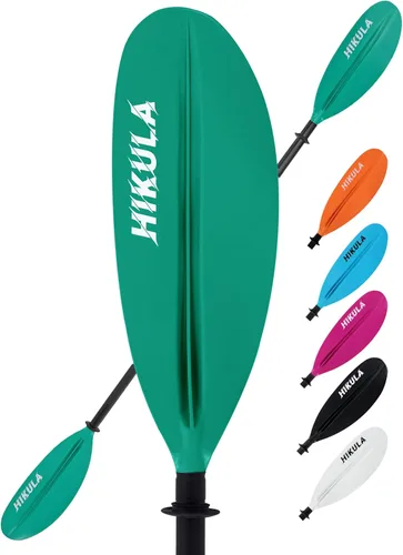 Miniatura 7 de Kayak Paddle 4 Pieces Aluminum Shaft and PP Blade Floating 86.6in/220cm, 90.5inch/230cm Lightweight Oars Gris