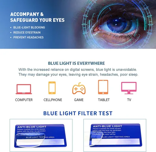 Miniatura 3 de Henotin Paquete de 6 lentes de lectura con bloqueo de luz azul, antifatiga ocular, anteojos de lectura para computadora para mujeres y hombres