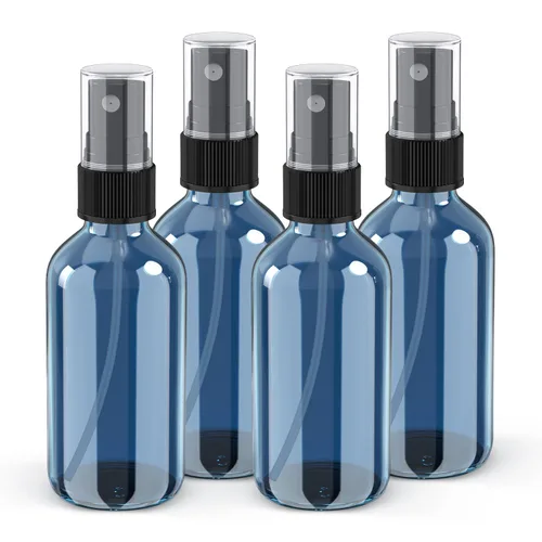 Miniatura 11 de Wedama Mini botellas de spray de vidrio de 2 onzas, botellas pequeñas vacías con cuentagotas de embudo, niebla fina para cabello, viajes, plantas