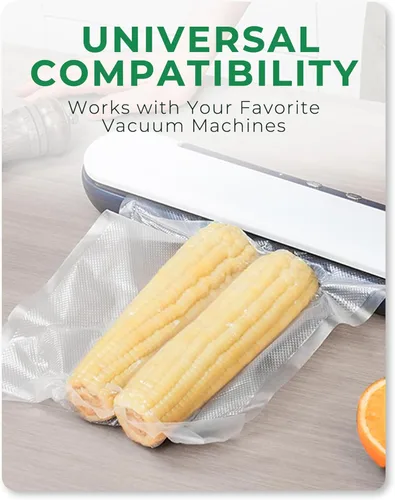 Miniatura 8 de EconoHome Bolsas de sellado al vacío resistentes de 8 x 20 pies para alimentos, paquete de 6 bolsas de almacenamiento al vacío de plástico de grado