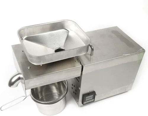 Miniatura 8 de Máquina de la prensa de aceite, exprimidor caliente frío inoxidable de la prensa de la máquina eléctrica de la prensa del aceite 610W