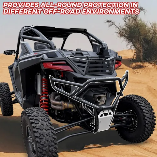 Miniatura 2 de SAUTVS Parachoques trasero XL para Polaris RZR PRO R 2022-2026, más ancho, combinado, resistente, extendido, modo selva completo y modo desierto