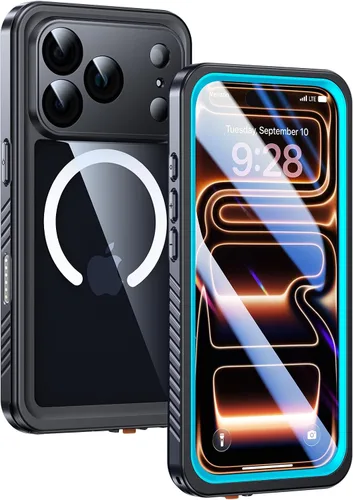 Miniatura 18 de Lanhiem Funda Magnética para iPhone 17 Pro de Privacidad, Funda Impermeable a Prueba de Polvo, [Protector de Pantalla Antiespía Integrado]