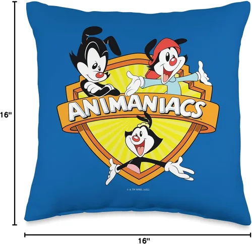 Miniatura 4 de Animaniacs Yakko, Wakko and Dot - Almohada de 16 x 16 pulgadas, multicolor