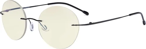 Miniatura 12 de Eyekepper Gafas progresivas sin marco, multienfoque, lectores con filtro de luz azul, redondas, retro, lentes de lectura para hombres y mujeres